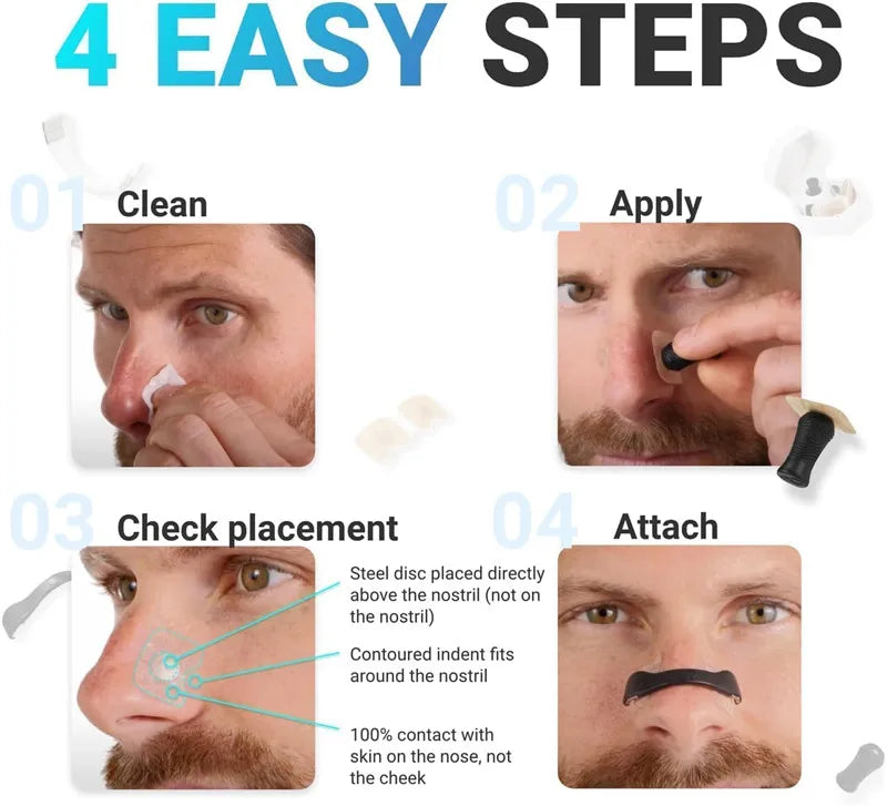 Magnetic Nasal Breathing
Better for sleep, exercise and daily life!