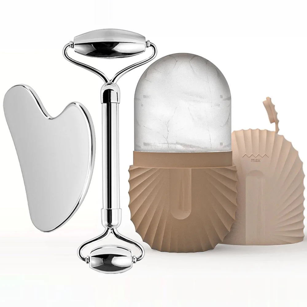 Ice Face Roller, Steel Facial Facial & Tool Face Massage Skincare