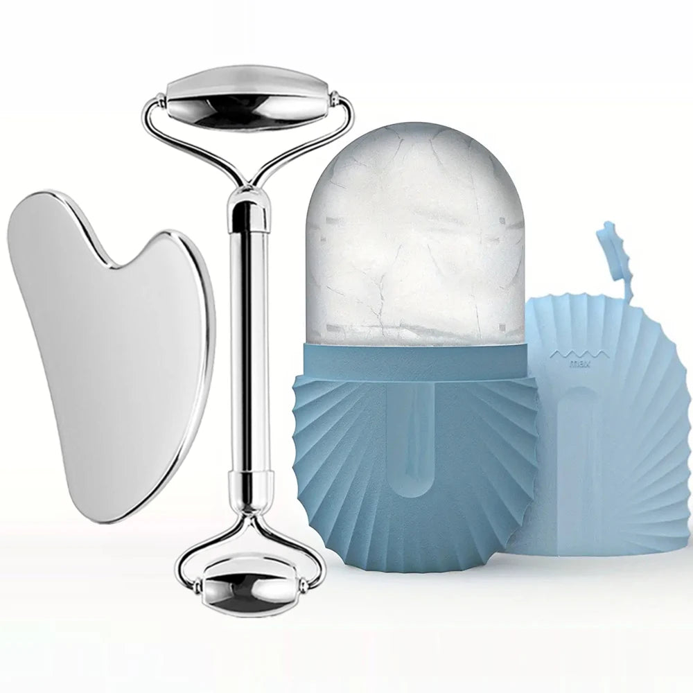 Ice Face Roller, Steel Facial Facial & Tool Face Massage Skincare