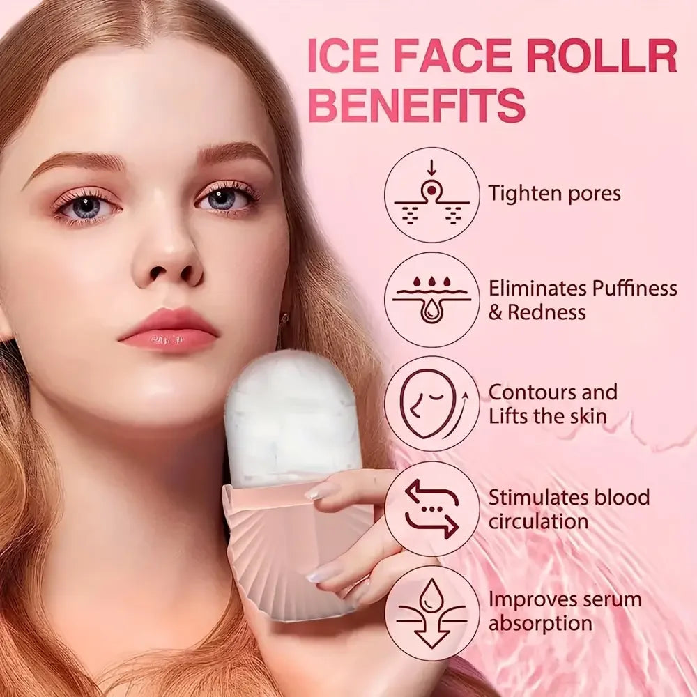 Ice Face Roller, Steel Facial Facial & Tool Face Massage Skincare