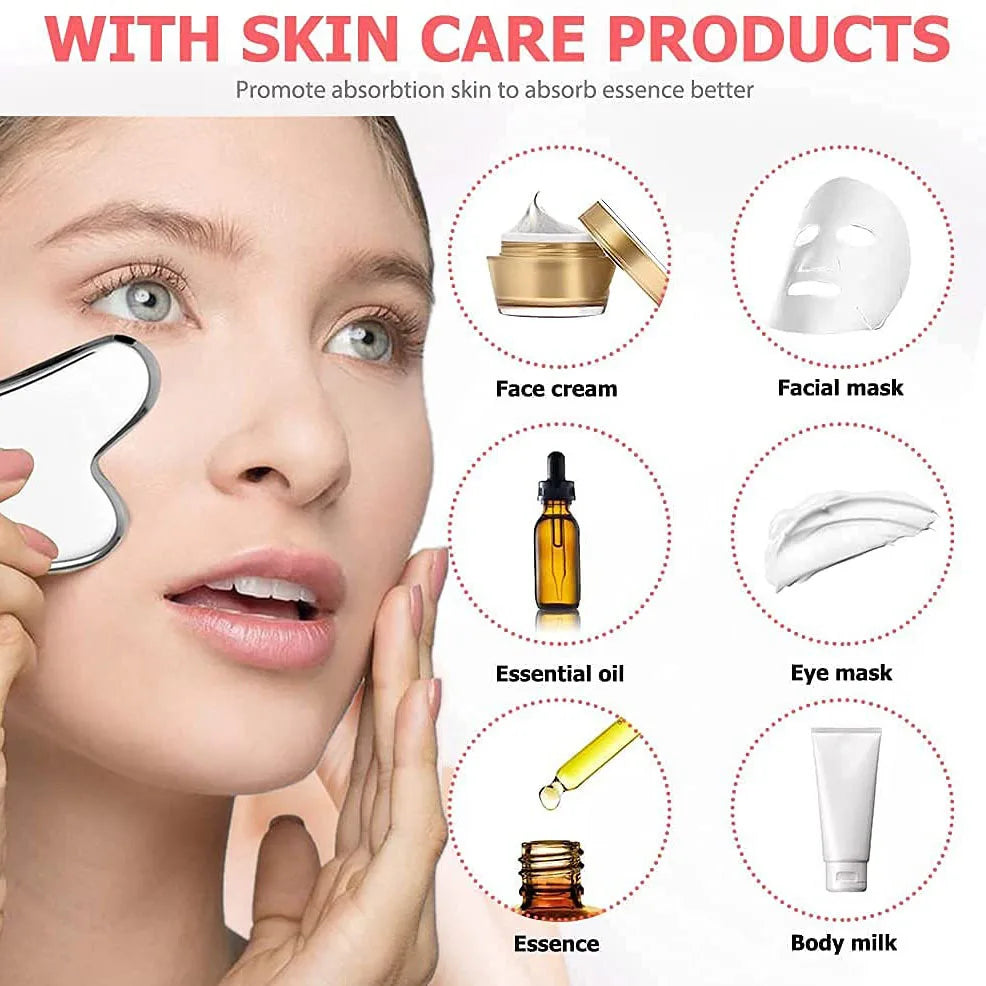 Ice Face Roller, Steel Facial Facial & Tool Face Massage Skincare