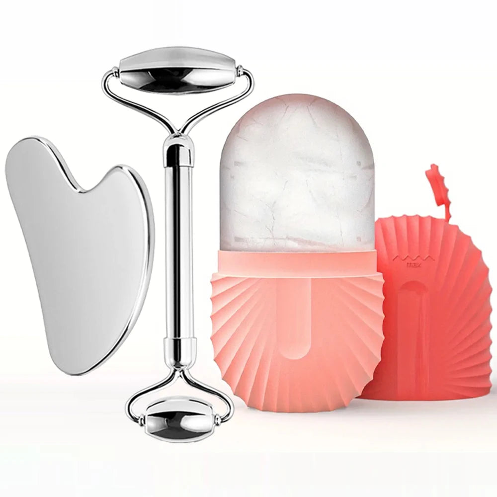Ice Face Roller, Steel Facial Facial & Tool Face Massage Skincare
